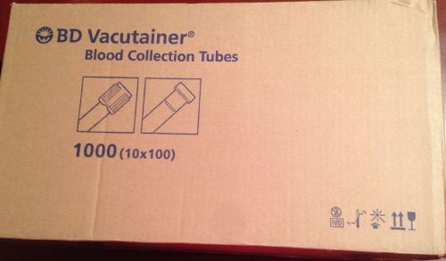 BD Cacutainer Ref 368381 Case Of 10 Packs Of 100 (1000 Tubes)