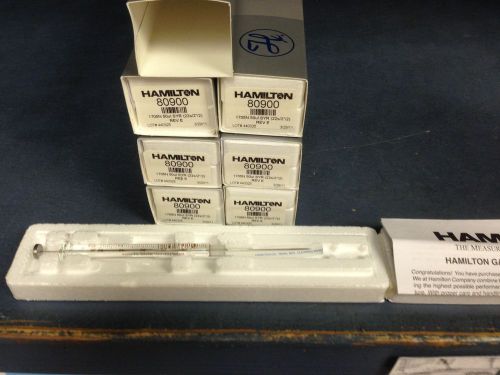 Hamilton 80900 50uL gastight syringes (lot of 7)