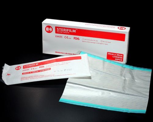 Steridrape Type Incise Drape Sterifilm-30cmX30cm (Pack of 40 Pieces)