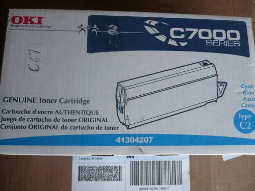 Genuine New OEM Okidata 41304207 Cyan Cartridge C7000 Lg Qty!!!