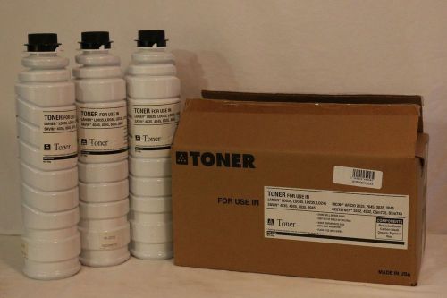 LOT of 3 TONER CARTRIDGES, 650g, Lanier, Savin, Ricoh, Gestetner, BLACK, NEW