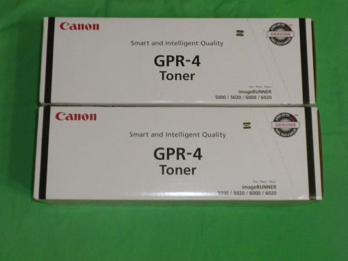 2 Canon gpr4 gpr-4 black toner
