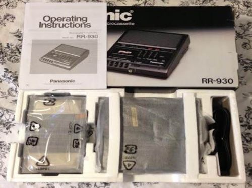 Brand new panasonic rr-930 microcassette transcriber/recorder for sale