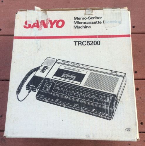 New sanyo trc5200 micro cassette transcriber memo scriber trc-5200 dictating nib for sale