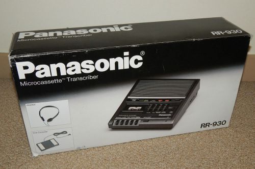 1992 Panasonic MICROCASSETTE TRANSCRIBER RR-930 in Box UNUSED