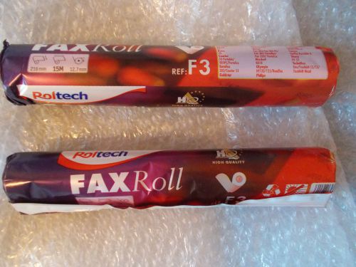 2 x Roltech FX9552 Fax paper rolls 216mm x 30m x 12.7mm &lt;GC4&gt;