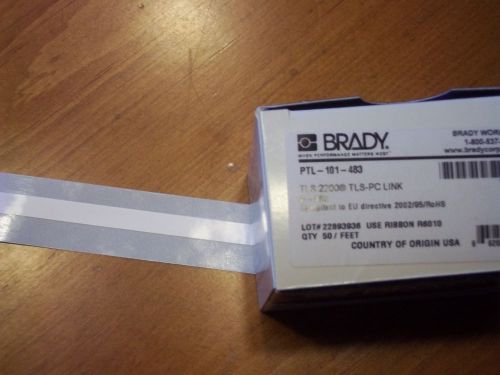 Brady Labels  PTL-101-483   QTY  50/Feet  1/4&#034; wide  white