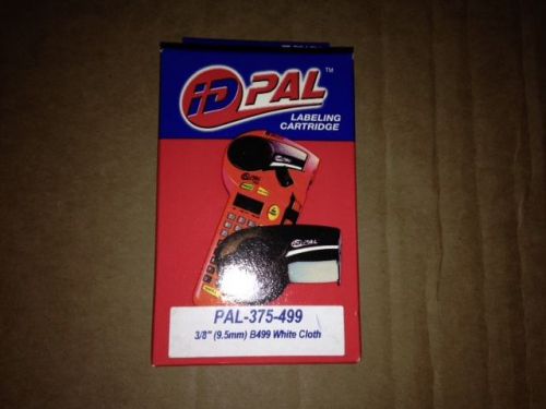 BRADY PAL-375-499 B499 3/8&#034; White Cloth Label Cartridge for IDPAL 19ft