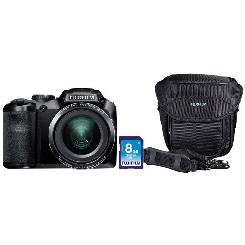 FinePix S6800 Digital Camera Bundle, 30x Optical Zoom, 16MP