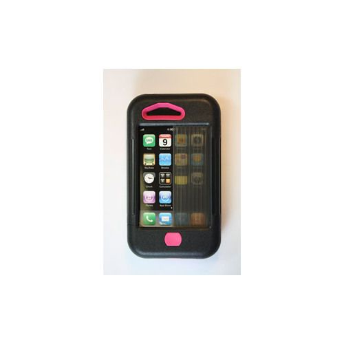 SHARKEYE CASES SC-RC-3PK  IPHONE 3 CASE BLACK W/ PINK ACCENTS