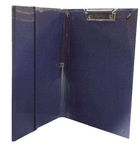 Semikolon Letter/A4 Size Linen-Textured Clip Folder  Marine Blue