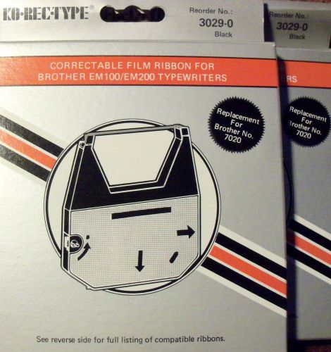 *NIB* Brother Casio Epson Xerox Black Ribbon Typewriter Cartridge 7020 2 Pack