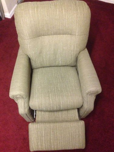 Kids Todler Green Recliner hardwood EUC