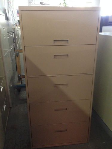 **5 DRAWER LATERAL SIZE FILE CABINET by STEELCASE OFFICE FURNITURE 30&#034;W**