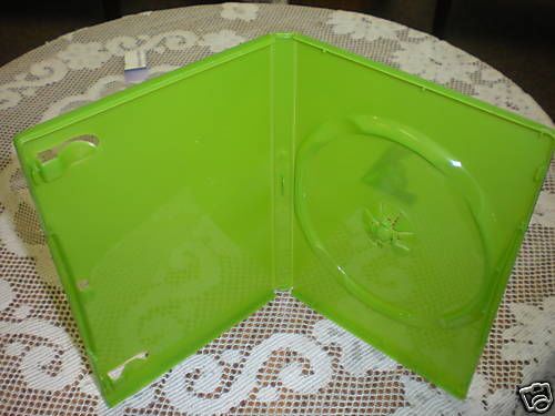 50 XBOX NEW STANDARD DVD CASES,GREEN BL73X