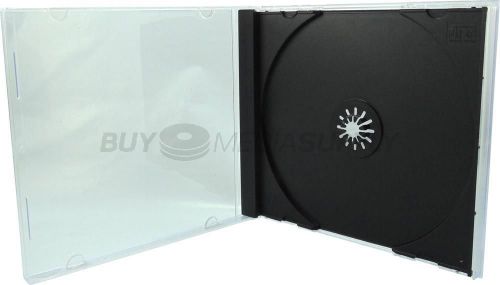 10.4mm Standard Black 1 Disc CD Jewel Case - 400 Pack