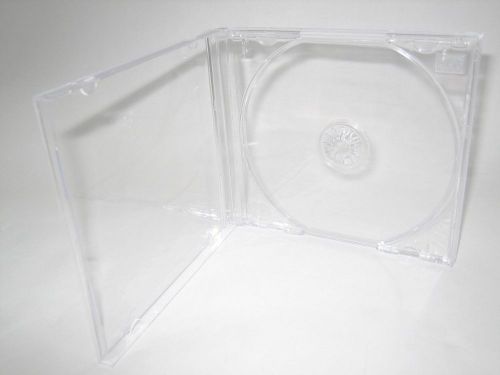 200 standard single cd jewel cases w. clear tray kc04pk for sale
