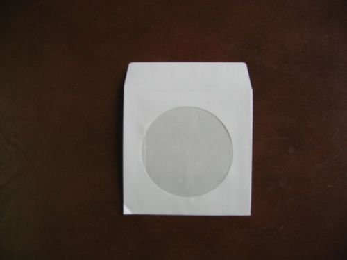 400 pcs 3&#034; white mini cd-r dvd-r paper sleeve envelope js206 for sale