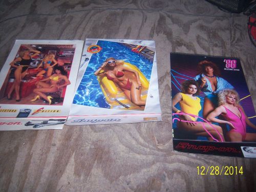 Snap-On Tools Collector&#039;s Edition Calendars  Lot Of (3)  19886-89-90    Vintage