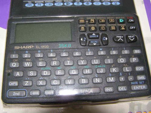 Sharp EL-6620B Electronic Organizer Memo Master 35KB with 9 Built In Functions