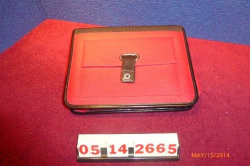 FRANKLIN COVEY PLANNER-RED CANVAS- 7 RINGS- ZIPPERED