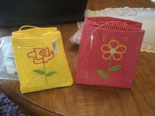 Darling Avon Spring/Easter Mesh Gift Bags Set of 2