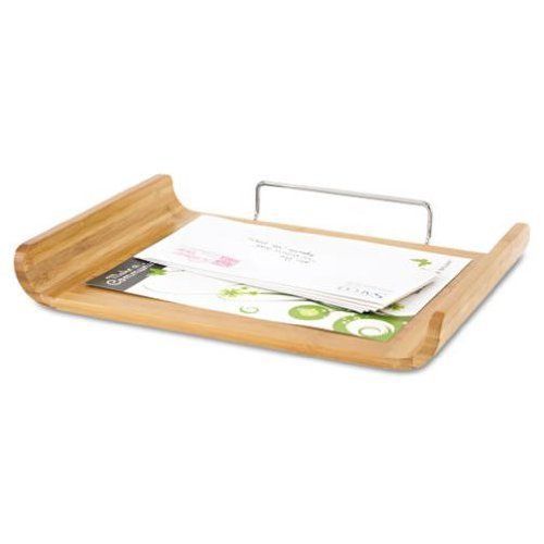 Safco 3640NA Desk Tray, Single Tier, Bamboo, Letter, Natural