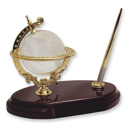 Crystal Globe Pen and Stand