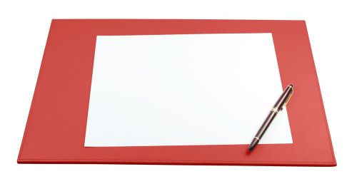 LUCRIN - Desk pad 17.5 x 10.8 inches - Smooth Cow Leather - Red