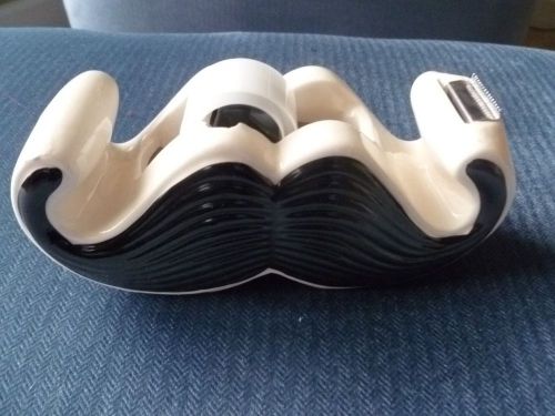 Mustache tape dispenser black by big mouth toys&lt; new in box for sale