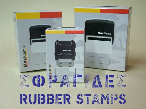 Rubber stamp with MaxStamp mechanism. Text or/and graphics 23x59mm 15/16x2 3/8&#039;&#039;