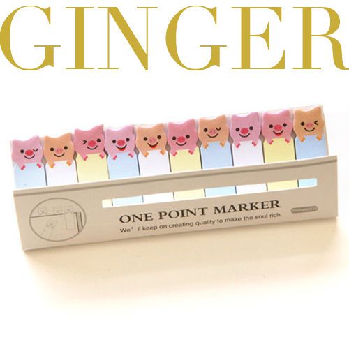 Piggy mini 150 pages sticker post it bookmark index tab mark sticky notes (ab42) for sale