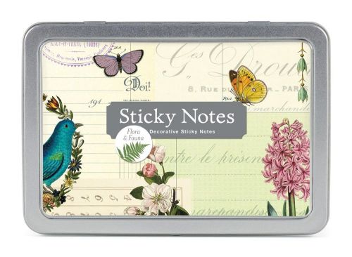Cavallini &amp; co. flora &amp; fauna sticky note pad set/ decorative post its for sale