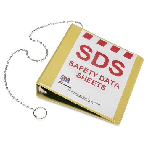 Skilcraft safety data sheets sds yellow binder - 2&#034; binder capacity (nsn6236240) for sale