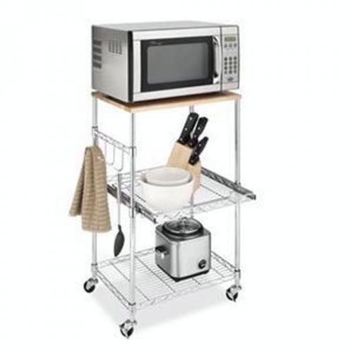 Supreme Microwave Cart Storage &amp; Organization 6056-3536