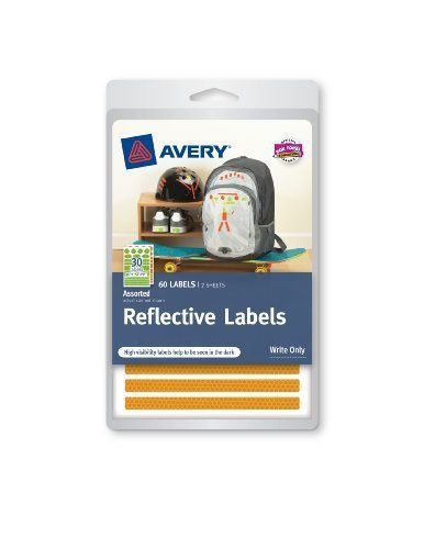 Avery reflective labels 40199, green and orange, assorted shapes - (ave40199) for sale