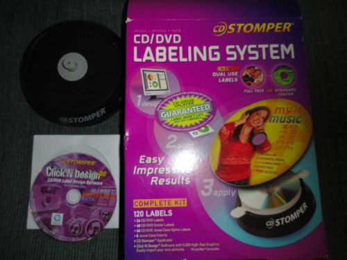 CD STOMPER CD/DVD LABELING SYSTEM  + 100 LABLES