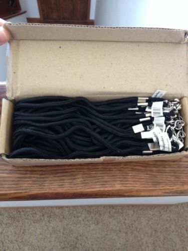 C-line neck lanyard black classic with swivel hook 24 per pack for sale