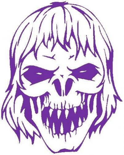 30 Custom Purple Zombie Skull Personalized Address Labels