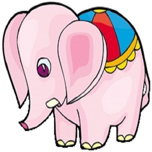 30 Custom Pink Baby Elephant Personalized Address Labels