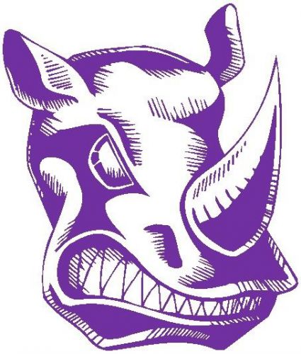 30 Custom Purple Fierce Rhino Personalized Address Labels