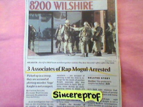Suge Knight Tupac Death Row Records 2Pac 2 PAC Magazine Rap Hip Hop Music Snoop