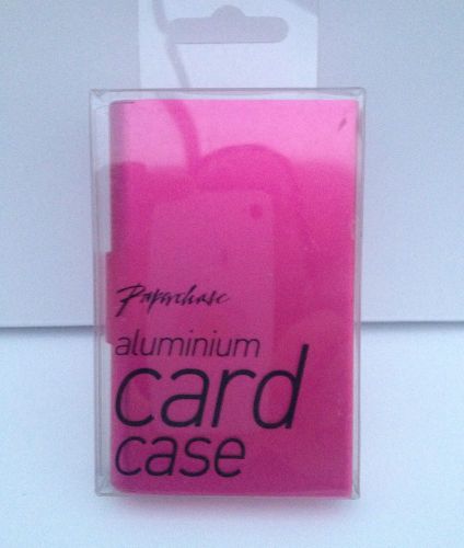 Business Card Holder Case Aluminium Paperchase Pink Secret Santa Gift