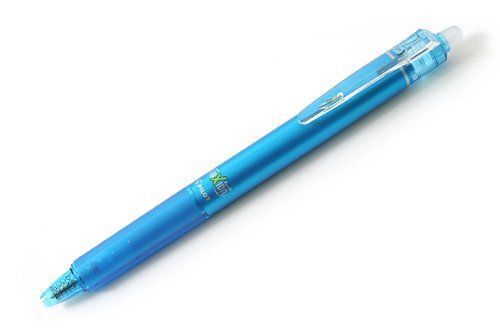 Pilot FriXion Ball Knock Retractable Gel Ink Pen - 0.5 mm - Light Blue