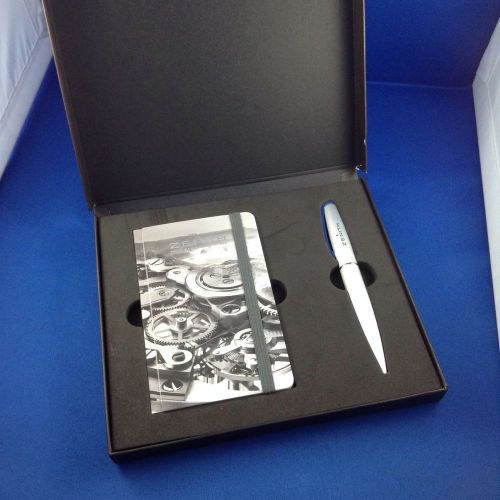 zenith luxury silver ballpoint pen and notebook set baselworld 2014