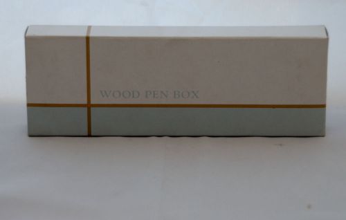 Wooden Pen/Pencil Box  w/Pen &amp; Pencil &amp; Impressions Pencils (12)