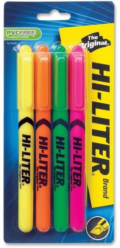Pen style hi liter chisel tip assorted ors pack of 4 federal standards for sale