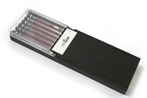 Uni Hi-Uni Wooden Pencil 9H Box