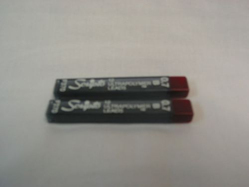 Scripto F370 Leads. Ultrapolymer B 0.7, Black. Two tubes of 12 ea.