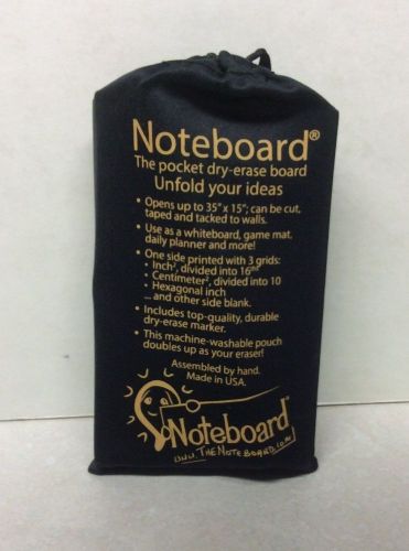 The noteboard pocket dry-erase board that folds up to fit in pocket 35&#034;x15&#034; (6) for sale